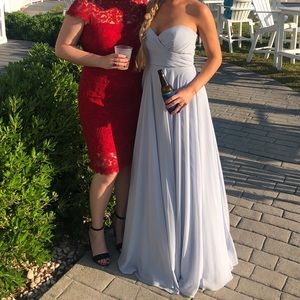 Jenny Yoo blue bridesmaid dress. No alterations